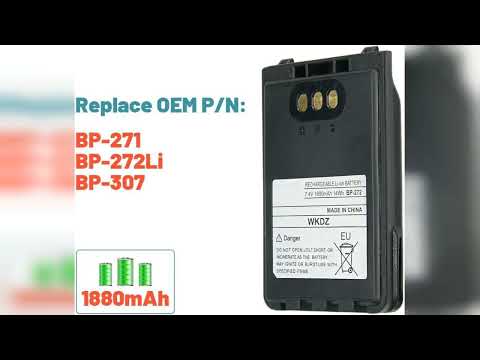 Review: BP-272 Battery, 7.4V, 1880mAh, for ID-31A ID-31E ID-51A ID-51E Radios, Replacement Batter...