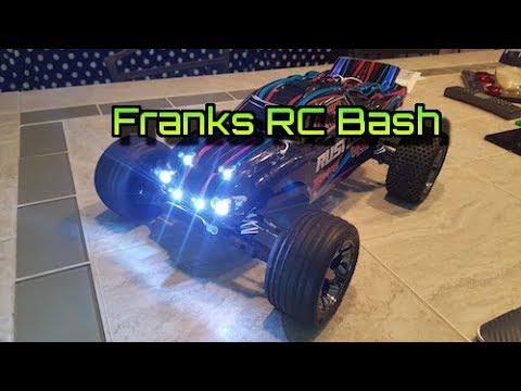 Traxxas Rustler VXL #2 - LED Light Kit Setup - Headlights, Taillights and Underglow, RC Cars