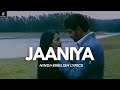JAANIYA Hindi English Lyrics Translation Haunted 3D Siddharth Basrur Mahakshay Tia