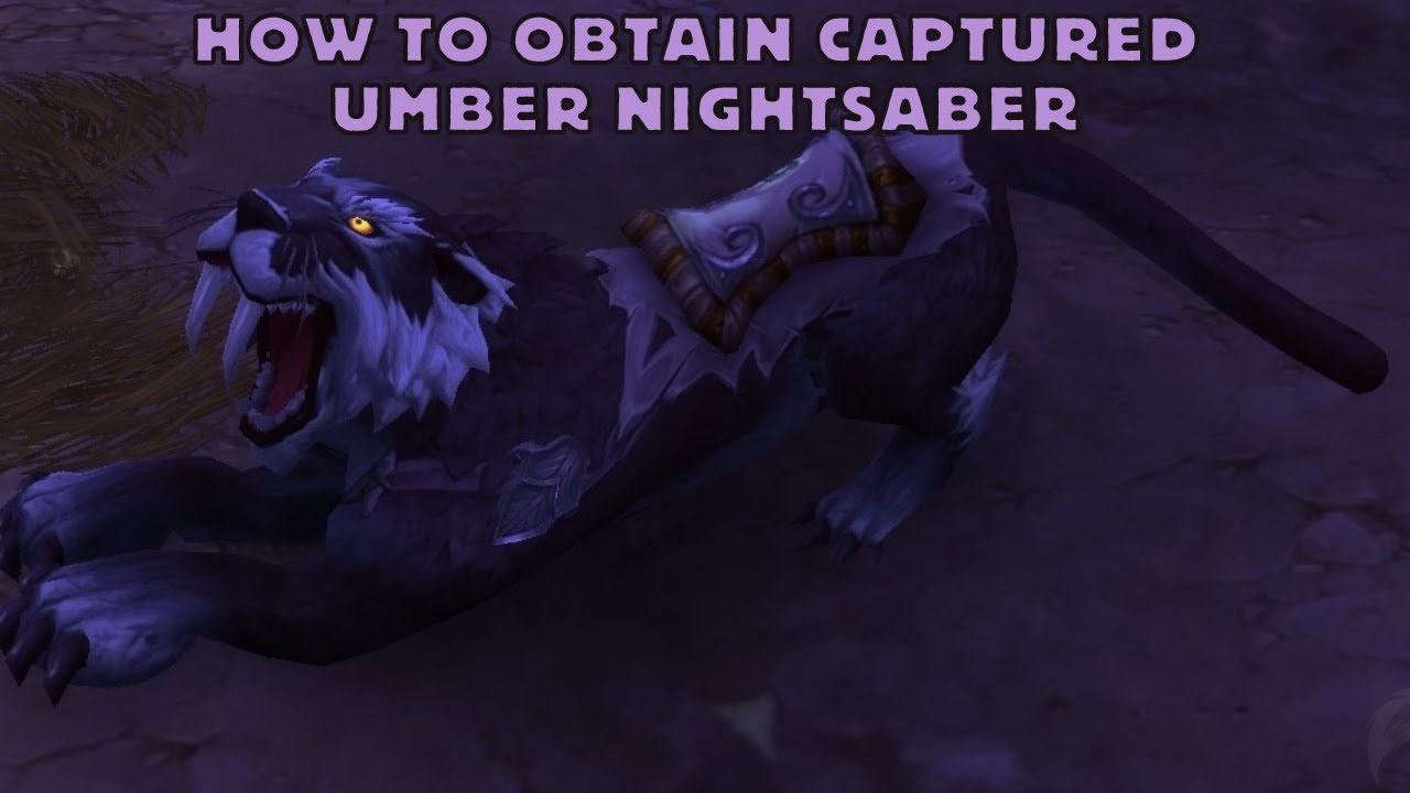 How to obtain the mount Captured Umber NightSaber (Alliance)