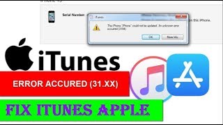 FIX ITUNES Problem /Error SAAT RESTORE SOFTWARE