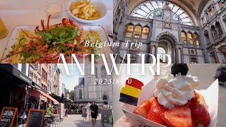 アントワープ 観光 ベルギー女子1人旅  vlog 可愛くて美味しいものと見所たくさんの街