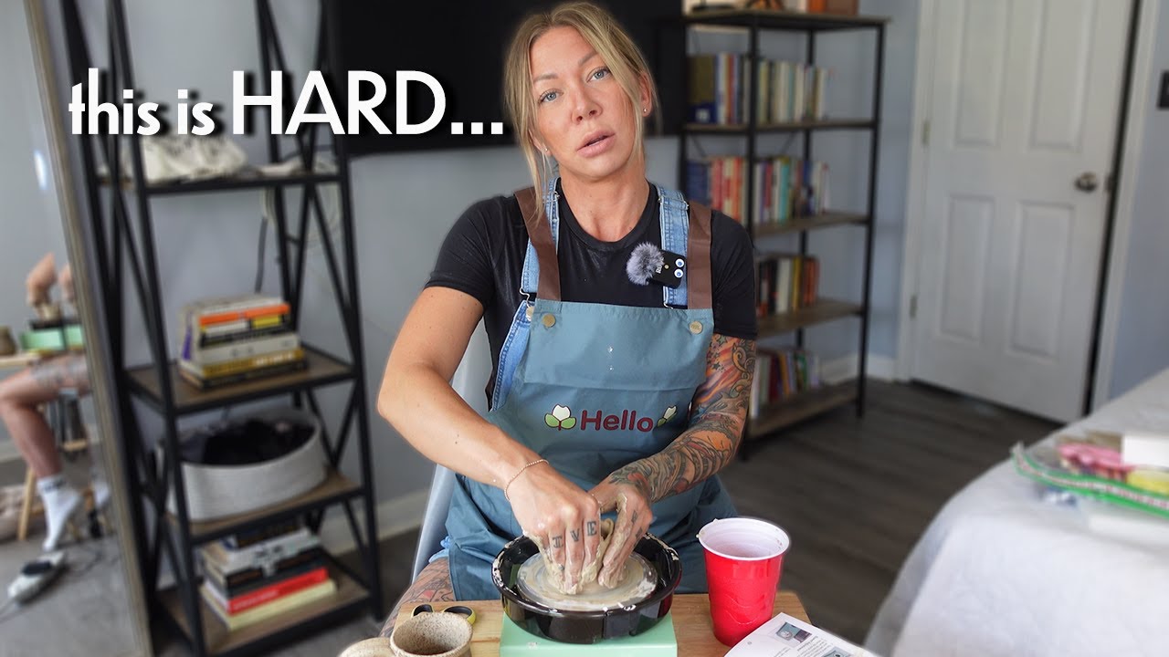 making pottery for the first time!
