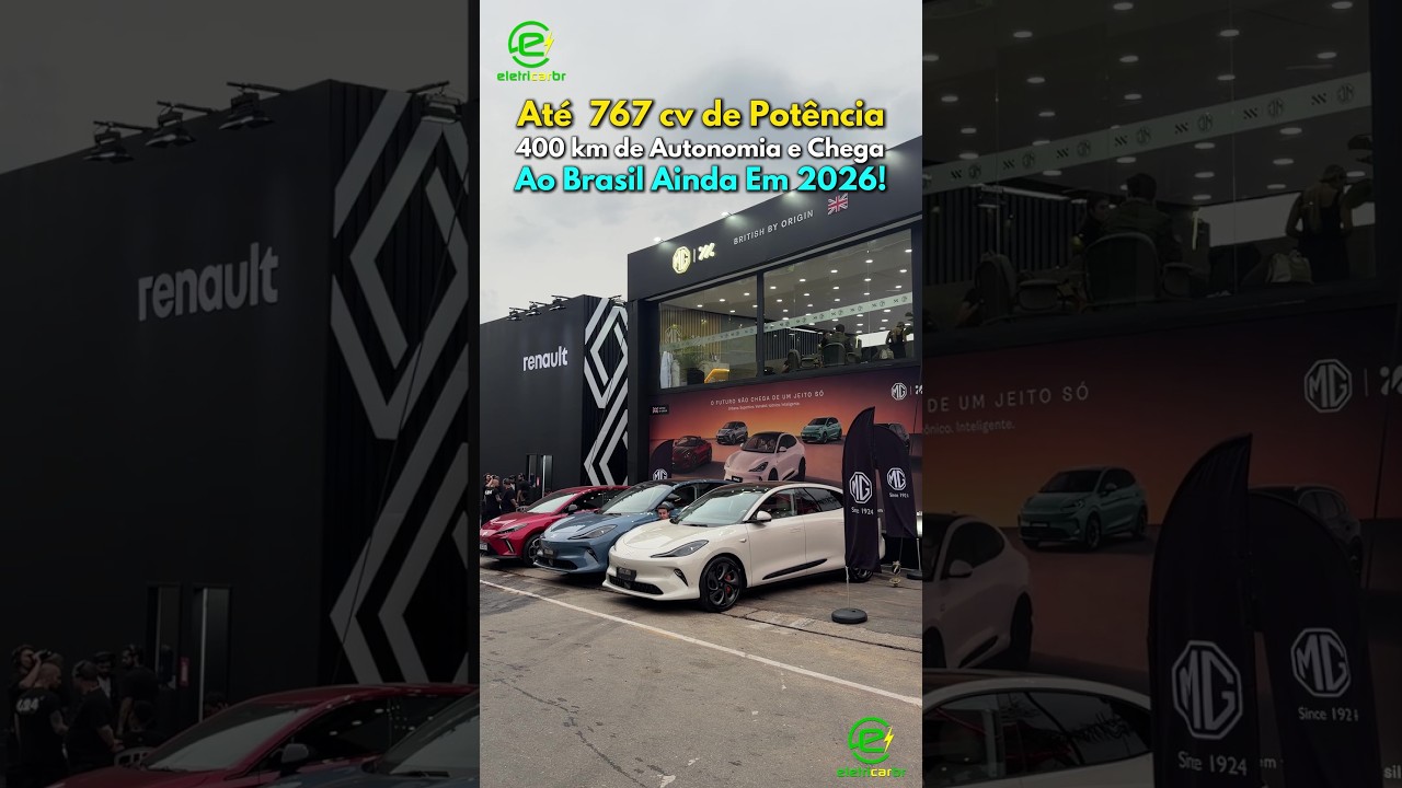 Até 767 cv de Potência! 400 km de Autonomia e Chega ao Brasil Ainda em 2026! MG IM6⚡