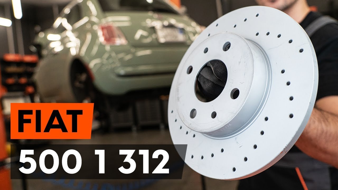 Kaip pakeisti Fiat 500 312 stabdžių diskų: galas - keitimo instrukcija