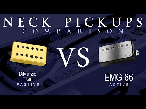 DiMarzio TITAN vs EMG 66 - Neck Pickup Guitar Tone Comparison Demo
