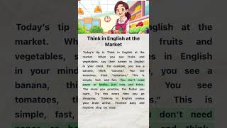 Think in English at the Market | English Reading and Listening Practice #englishforbeginners
