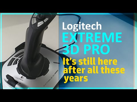 LOGITECH Extreme 3D Pro Joystick 12 mygtukų, prijungtų prie kompiuterio video