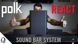 A WORTHY SOUND BAR CONTENDER | @PolkAudioOfficial React Sound Bar System Review | React Sub | SR2