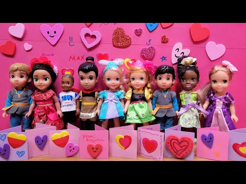 Benjamin likes little Anna ? Elsa & Anna toddlers - Valentine's Day - Barbie dolls