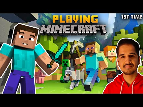 Desi Gamers - Playing Minecraft For The FIRST Time || DESI GAMERS #Part1
