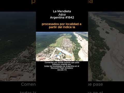La Mendieta, Jujuy desde el Microsoft Flight Simulator #lamendieta #jujuy #argentina #msfs2024