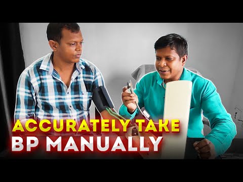 How to check BP manually with Stethoscope (Hindi)