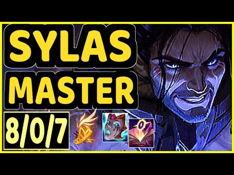 SYLAS - 8/0/7 KDA MID GAMEPLAY - NA Ranked MASTER