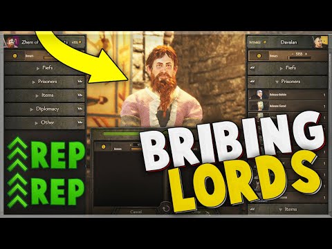 How to BRIBE LORDS in Bannerlord ! (QUICK GUIDE)
