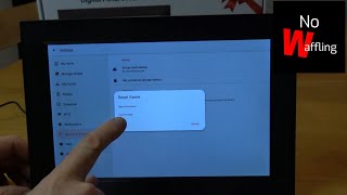 How to FACTORY RESET Frameo Digital Picture Frame & DELETE Account - Beginners guide
