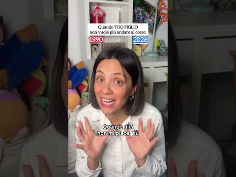 Tuo figlio non vuole più andare al CORSO che hai già pagato: come reagisci 1990 o 2026?? 😅😂