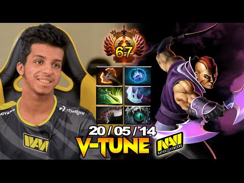V-TUNE ANTI-MAGE GAMEPLAY | SOLO RAKED MATCH | DOTA 2 PLAYER PERSPECTIVE / PRO PLAY