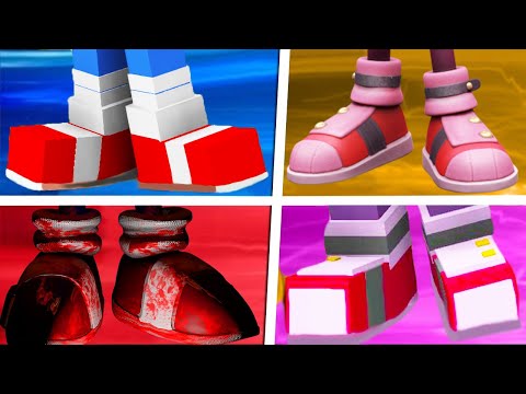 SuperSonicWoody - Sonic The Hedgehog Movie Choose Your Favourite Shoes AMY SONIC BOOM MINECRAFT VS SONIC EXE