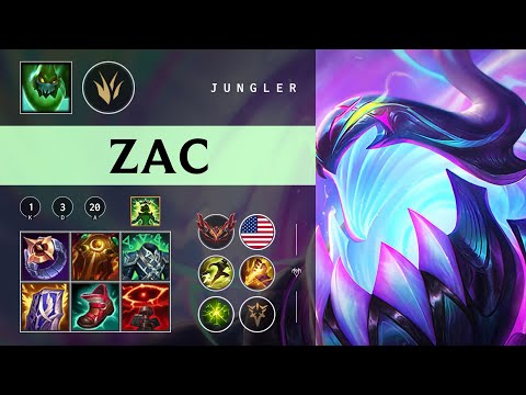 Zac Jungle vs Kha'Zix - NA Grandmaster Patch 26.01