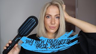 How to get Sleek and Shiny Straight hair with Revamp's New Straightening brush! AD | India Moon