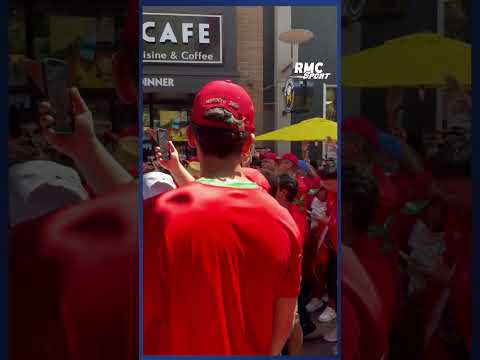 Les Marocains en nombre autour du stade de Boston !