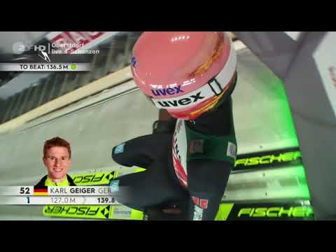 Karl Geiger gewinnt das Auftaktspringen der Vierschanzentournee in Oberstdorf [beide Sprünge]
