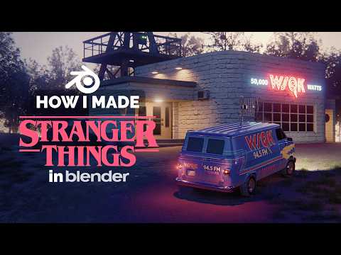 Stranger Things Animation in Blender - 3D Modeling Process