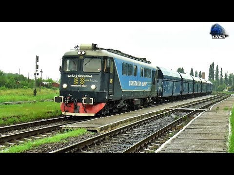 LDE2100 60-0936-4 & Marfar PSZ Freight Train in Oradea Est Triaj [Rain Edition] - 09 July 2018