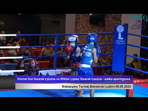 Wakacyjny Turniej Bokserski Kornel Kot Gwarek Łęczna vs Wiktor Lipiec Gwarek Łęczna - sparing
