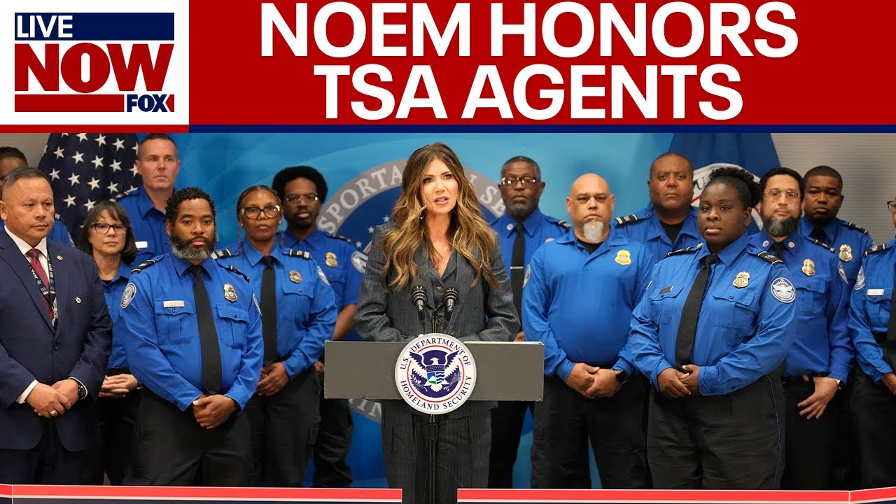 FULL REMARKS: Sec. Noem holds press conference with TSA agents