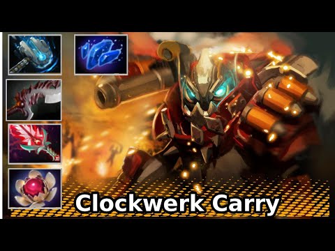 Clockwerk  Mid Lane Carry , Meteor Hammer Build | Dota 2 New Meta Highlights