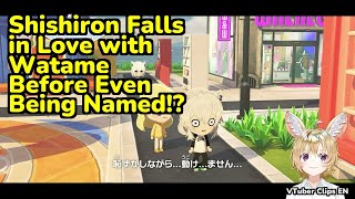 Shishiron Falls in Love with Watame Before Even Being Named!? | Omaru Polka