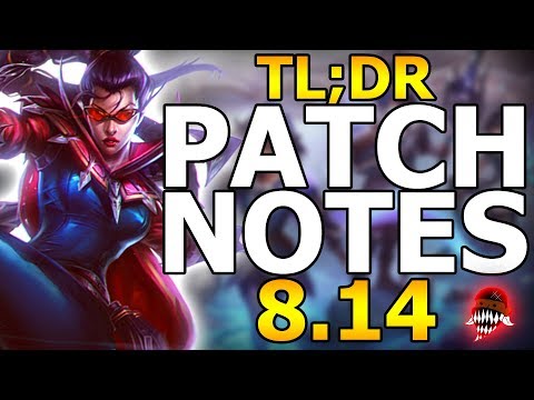 TL;DR Patch Notes 8.14 (League Of Legends) | Blakinola Parody