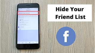 How to Hide Friends List on Facebook iPhone (2020)