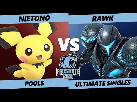 Frostbite 2020 SSBU Pools - DNG | Nietono (Pichu) Vs. Rawk (Dark Samus) Smash Ultimate Singles
