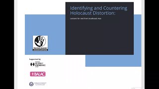 Symposium “Identifying and Countering Holocaust Distortion: Lessons for and from Southeast Asia”, 23-26.11.2021, part 1.