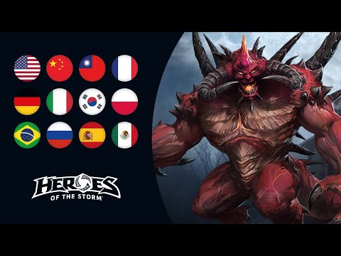 Diablo - All Voice Lines - All Languages | Heroes of the Storm