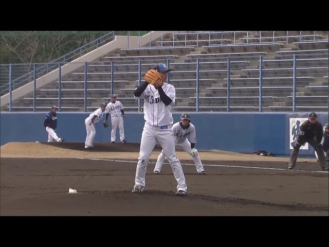 【ライオンズ春季キャンプ】ライオンズ・多和田が源田をダブルプレーに打ち取る!! 2019/2/10