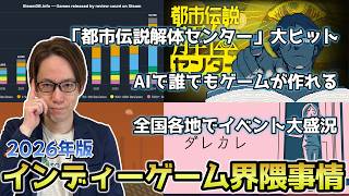 「都市伝説解体センター」の大ヒットから、AIで誰でもゲーム制作ができる時代まで　昨今のインディーゲーム界隈事情を振り返る