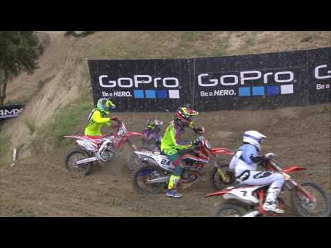 Simpson, Febvre, Paulin & Cairoli crash MXGP of Spain Qualifying Race 2016 - motocross