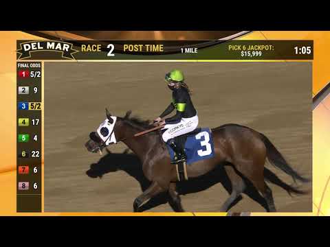 Summer Love  Wins race 2 at Del Mar 11/13/20
