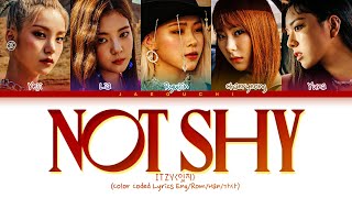 ITZY Not Shy Lyrics (있지 Not Shy 가사) (Color