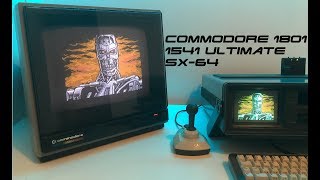Commodore SX-64 with 1541 Ultimate 2 and Commodore 1801 CRT Monitor