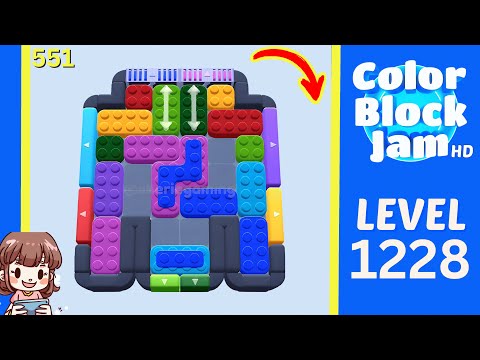 Color Block Jam Level 551 (1228) Solution Walkthrough