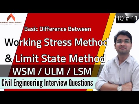 Difference Between Working Stress Method, Ultimate Load Method & Limit State Method | WSM, ULM & LSM