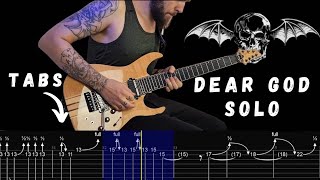 Download lagu Avenged Sevenfold - Dear God Guitar Solo Cover | Tabs On Screen mp3