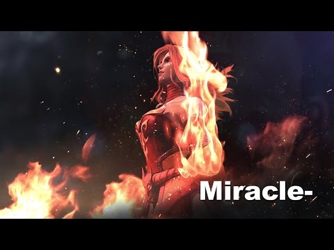 Miracle- 8k plays Lina & Crazy Dota 2