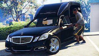 Реальная Жизнь в GTA 5 - ЗАКАЗНОЙ УГОН КАТАФАЛКА MERCEDES E - Класса!