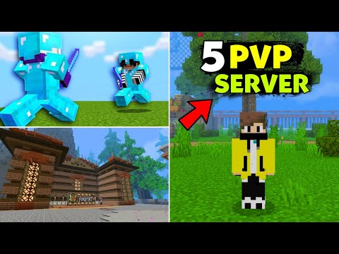 Top 5 Best PvP Server For Minecraft PE || PvP Server For MCPE || Vizag OP